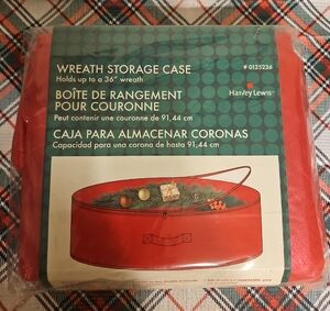 Harvey Lewis Red Wreath Storage Case